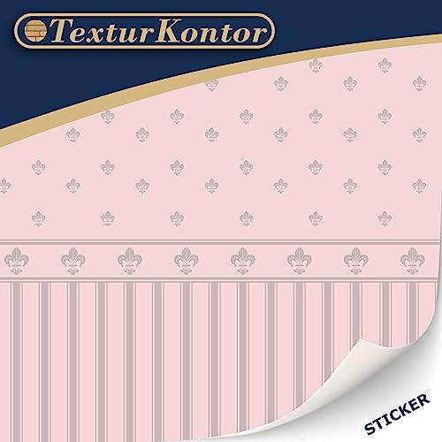 Victorian Style Self-Adhesive Wallpaper for 1:12 Dollhouses