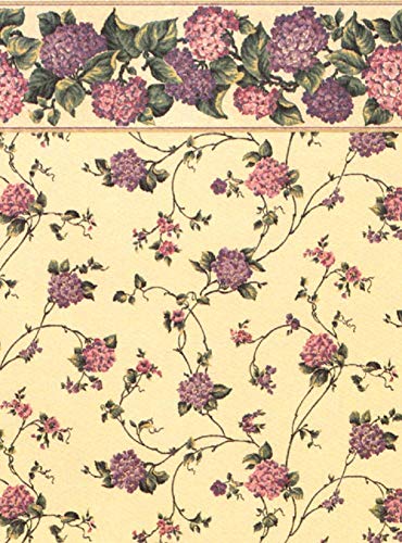 Kismet Violet Miniature Dollhouse Wallpaper (3 Sheets) 1:12 Scale