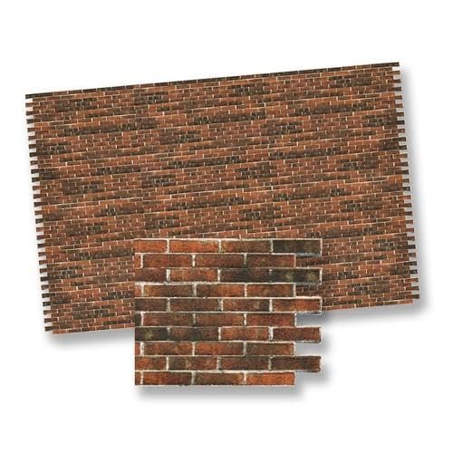 Dark Red Brick Roof for 1:12 Scale Miniature Dollhouses