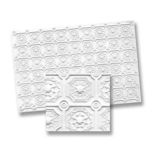 Faux Tin Ceiling Panel for 1:12 Scale Miniature Dollhouse - 13x9 inches